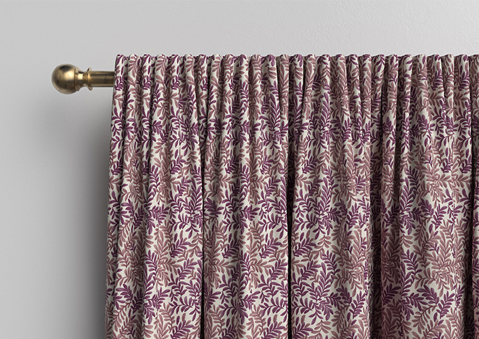 Leaf Vine, Claret - Made to Measure Curtains - Image 10